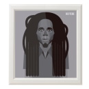 Bob Marley. Traditional illustration, and Graphic Design project by Beitebe  - 03.31.2015