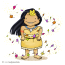 Pocahontas - Hit your face. Un proyecto de Ilustración y Diseño de personajes de Laura González Padilla - 05.05.2015