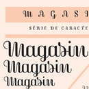Magasin, un tipo display script y ondulada. Tipografia projeto de Type-Ø-Tones - 27.06.2015