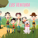 La familia Ventura. Traditional illustration, and Character Design project by Shirley Mejía - 07.05.2015