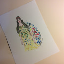 watercolor , la chica del jardin. Un proyecto de Ilustración tradicional y Pintura de Ruth María Duque trujillo - 11.07.2015