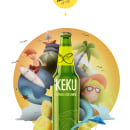 Cerveza KEKU con Limón!!. Un proyecto de Ilustración tradicional y Publicidad de Ricardo Martínez López - 16.09.2015