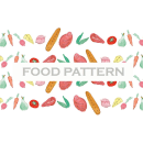 Food Pattern. Design, Culinária, Design gráfico, Packaging, e Design de produtos projeto de Jess Frias - 27.11.2015
