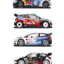 Vectores coches WRC 2015. Traditional illustration, and Graphic Design project by Alvaro Morcillo Rivas - 12.21.2015