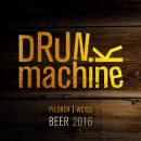 Drunk Machine | Beer 2016. Un proyecto de Diseño, Ilustración tradicional, Dirección de arte, Diseño gráfico, Packaging y Diseño de producto de Thanos Papageorgiou - 06.01.2016