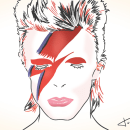 David Bowie. Un progetto di Design e Illustrazione tradizionale di Jaume Turon Auladell - 10.01.2016