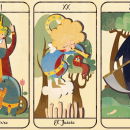 TAROT INFANTIL. Traditional illustration, Editorial Design, To, Design, and Vector Illustration project by Elena Catalán - 01.12.2016