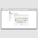 Website Olhar as Letras . Un progetto di UX / UI, Web design e Web development di Filipa Ribeiro - 19.01.2013