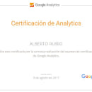 Certificado Google Analytics. Un proyecto de Marketing de Alberto Rubio Criado - 08.02.2016