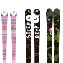 Kustom Skis. Design, Traditional illustration, Graphic Design, and Product Design project by Claudia Crespo - 02.10.2016