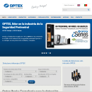Sitio web de OPTEX IBERIA. Marketing, e Desenvolvimento Web projeto de Rafael J. Mora Aguilar - 22.03.2015