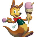 Ice-cream Kangaroo. Design de personagens projeto de Erio Gallart - 23.02.2016