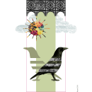 Los cuervos de Teherán. Ilustração tradicional projeto de Raana Heyrati - 27.02.2016