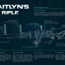 Infografía. Rifle de Caitlyn, League of Legends. Design e Ilustração tradicional projeto de Julia López de Juan Abad - 11.03.2016
