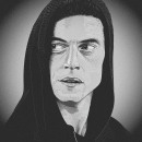 Elliot Mr. Robot. Traditional illustration, Film, Video, and TV project by Júlia Hita - 03.16.2016