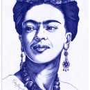 Frida Kahlo. Ilustração tradicional projeto de Madame Bizarre - 16.05.2016