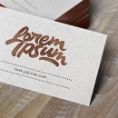 Lorem Ipsum logotipo . Un projet de Br, ing et identité, Conception de titres de film, T, pographie , et Calligraphie de Joluvian - 27.06.2016