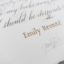 Emily Brontë. Caligrafia projeto de Joan Quirós - 04.07.2016