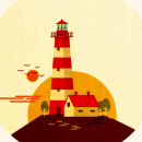 The Lighthouse . Traditional illustration, Motion Graphics, and Animation project by Maria Dolores Abujas - 09.13.2016