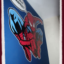 Spiderman. Mural habitación infantil. Aerosol+Acrilico.. Design, Traditional illustration, Fine Arts, Interior Design, Comic, and Street Art project by laurrakamadre.com - 10.03.2016