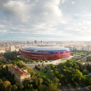 Nou Camp Nou - Estadio del F.C. Barcelona. Un proyecto de Fotografía, 3D, Arquitectura, Arquitectura interior, Post-producción fotográfica		 e Infografía de Phrame - 31.08.2015