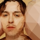 Tommy Cash - Low Poly Illustration from "Winnaloto". Traditional illustration, Music, and Graphic Design project by Not On Earth - Marc Soler - 11.30.2016