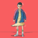 Stranger Things - Eleven. Traditional illustration, and Animation project by Iván Casal - 08.06.2016