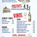 GEPPETTO carta de restaurante. Graphic Design project by Ricardo García Lumbreras - 12.11.2015