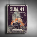  SUM 41- Don't Call It A Sum-Back Tour Poster. Un progetto di Illustrazione tradizionale, Musica e Graphic design di battduck - 14.01.2017