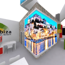 Stand Ibiza Fitur 2017. Design, e Design de cenários projeto de Iván Martinez - 31.01.2017