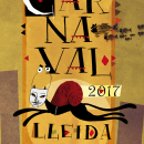 Propuesta de Cartel para el carnaval de Lleida 2017. Un progetto di Illustrazione tradizionale, Belle arti e Graphic design di Detz Creacions - 10.10.2016