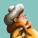 Señora pieles. Traditional illustration, Animation, and Character Design project by Begoña Fernández Corbalán - 02.13.2017