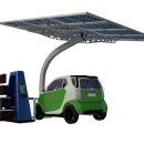 SunCar Aparcamientos para coches eléctricos. 3D projeto de Carlos Roca - 17.03.2017