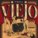 Mi Proyecto del curso: Técnicas de grabado digital - Whiskey Viejo. Design gráfico projeto de Bruno Davoli - 24.04.2017