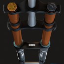 3D Modeling - Downhill Fork Marzocchi 380. 3D, Design industrial, e Design de produtos projeto de Javier Cámara - 11.05.2017