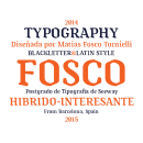 Tipografía Fosco, Premio Paco Bascuñán a la tipografía joven 2016. Design, Graphic Design, T, and pograph project by Matias Fosco Tornielli - 06.15.2015