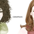 Retratos para COMPASS New York . Un proyecto de Ilustración de Mercedes deBellard - 06.07.2016