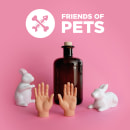 Friends of Pets poster. Design gráfico projeto de David Rigote - 24.07.2017