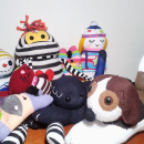 Mi proyecto: "Sock Toys" Muñecos de  guantes y medias.. Un progetto di Design, Character design, Artigianato e Design di giocattoli di María González - 04.08.2017