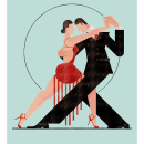 TANGO LESSONS. Traditional illustration, Art Direction, Character Design, and Vector Illustration project by Morad Abselam Lahsen - 08.20.2017