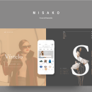Mi Proyecto del curso: Dirección de arte digital "Misako". UX / UI, Br, ing e Identidade, Moda, Tipografia, e Web Design projeto de Jordi Niubó López - 23.08.2017