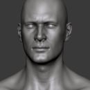 Estudio de una cabeza masculina. 3D, e Design de personagens projeto de Tonatiuh de San Julián - 07.09.2017