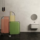 MOVO. Biombo para espacio de baño.. Un proyecto de Diseño, 3D, Diseño, creación de muebles					, Diseño industrial, Arquitectura interior y Diseño de producto de Pablo Lardón - 27.09.2017