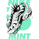 NIKE TN x Mint. Traditional illustration, Graphic Design, and Vector Illustration project by Elena Fernández Vega - 10.26.2017