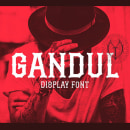 Gandul Font. Tipografia projeto de Jorge Mercado - 07.11.2017