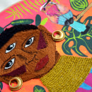 Ilustración bordada sobre la mujer en el mundo. Een project van  Ontwerp, Traditionele illustratie, Kostuumontwerp y Craft van Angela Hernandez - 09.11.2017