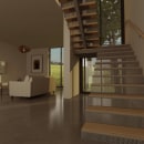Detalle escalera. 3D, Architecture & Interior Design project by Dnea studio - 11.14.2017