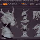 Dragon asiatico . Un proyecto de Diseño, 3D y Diseño de personajes de Carlos Villarreal - 06.12.2017