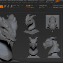 Dragon Robusto. Un proyecto de 3D, Diseño de personajes y Animación de personajes de Carlos Villarreal - 07.12.2017