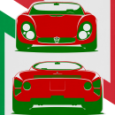 Poster Alfa Romeo. Traditional illustration, and Automotive Design project by Alexandru Florentin Zaharia - 06.13.2015